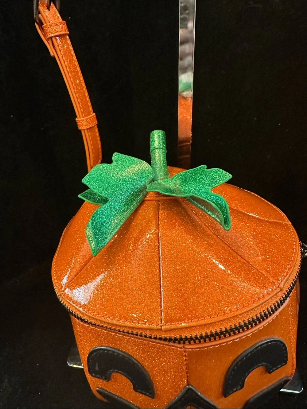 Fine by Me #335 Pumpkin Crossbody Bag - Orange Jack-O'-Lantern